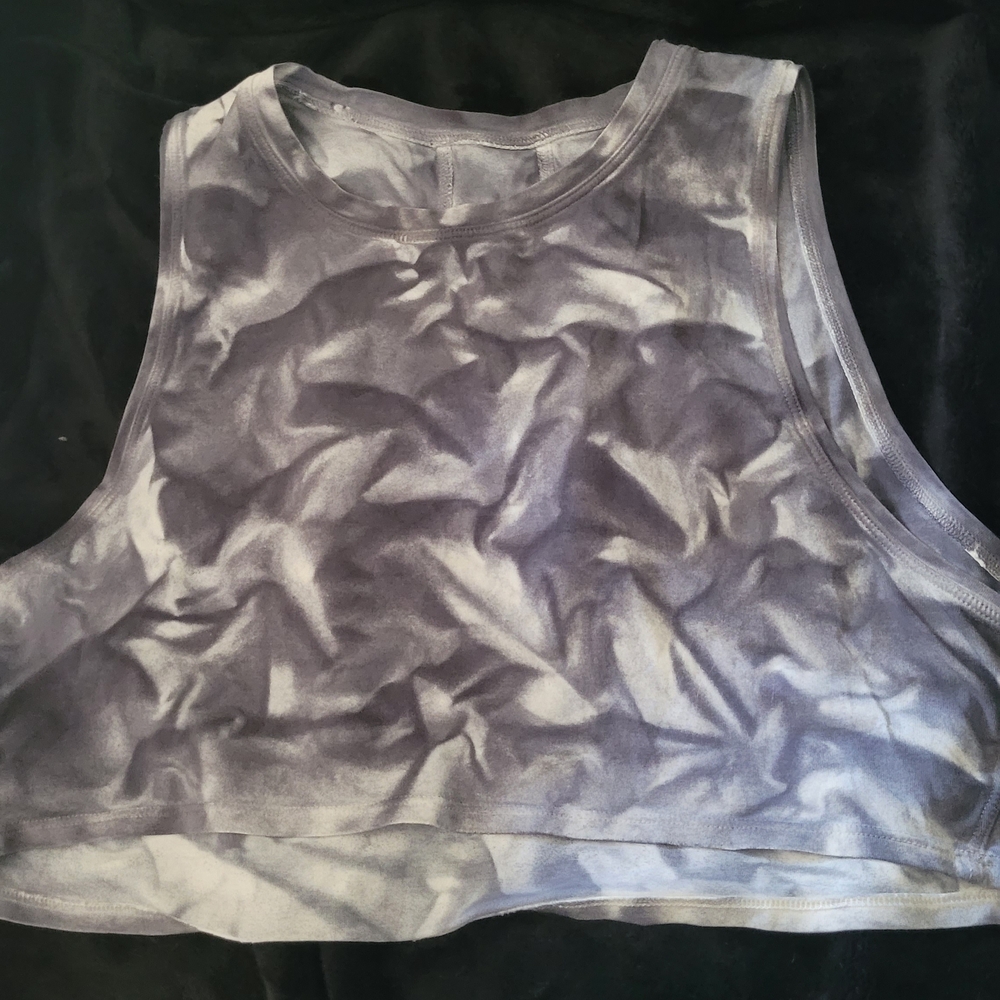 lululemon athletica Gray Tie-Dye Tank Top